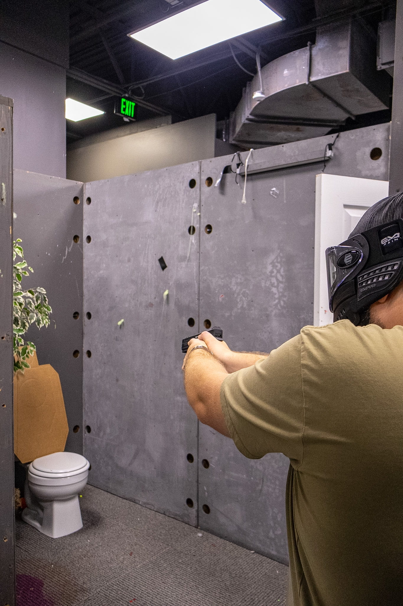 The Stage airsoft event at Apotheon with timed courses and competitive scoring